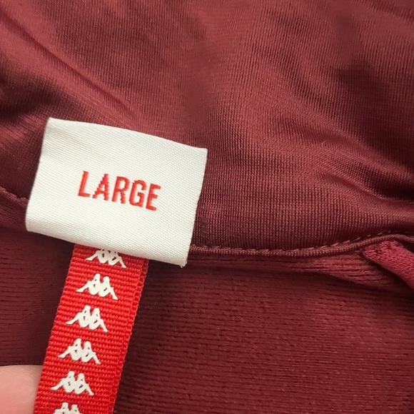 KAPPA 222 BANDA ANNISTON TRACK JACKET - RED DAHLIA/ORANGE FLAME - Large - Picture 3 of 10